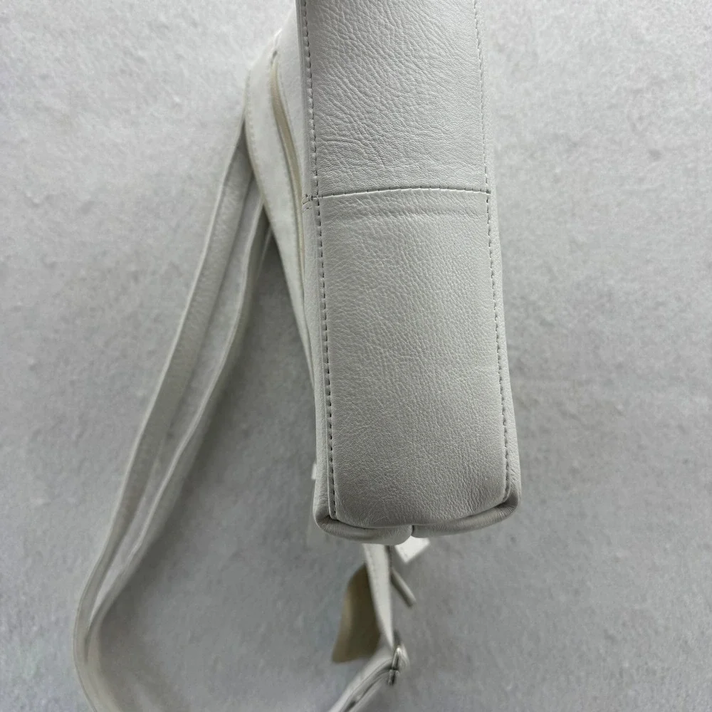 Great American Leatherworks White Leather Crossbody Bag Purse‎ Classic Style - Picture 11 of 11